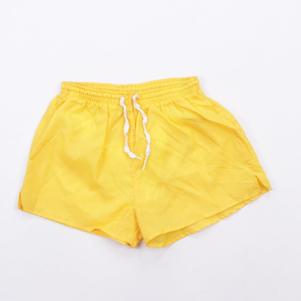 NOS 90s Mens Medium Lined Run Soccer Shorts Gold